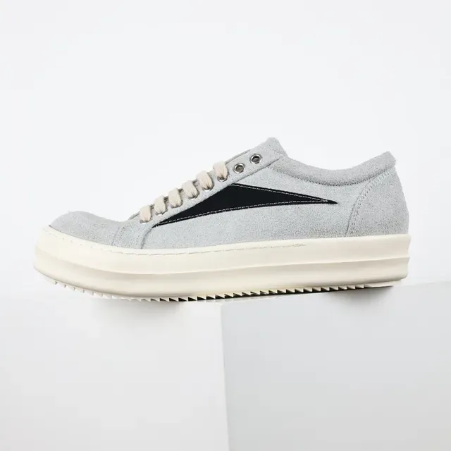 Gray Black Suede Upper Side Panel Sneakers 9