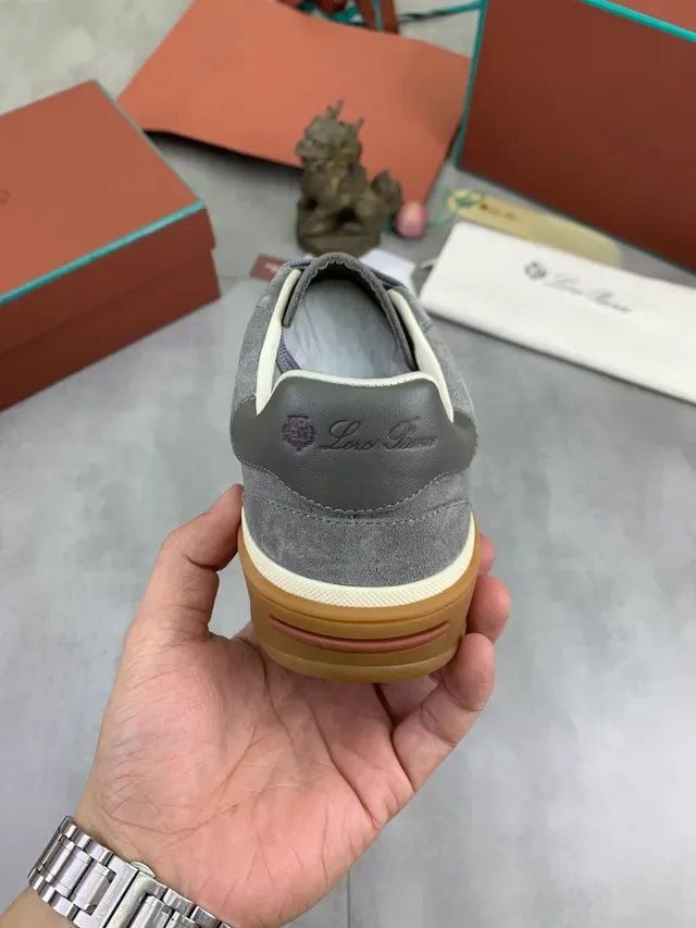 Gray Suede Low-Top Lifestyle Sneaker 3