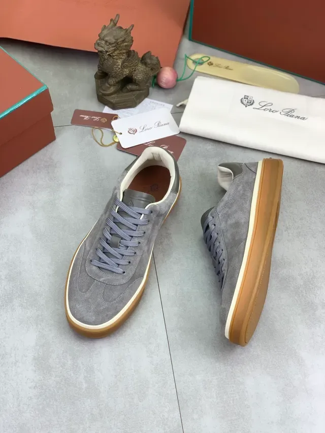 Gray Suede Low-Top Lifestyle Sneaker 5
