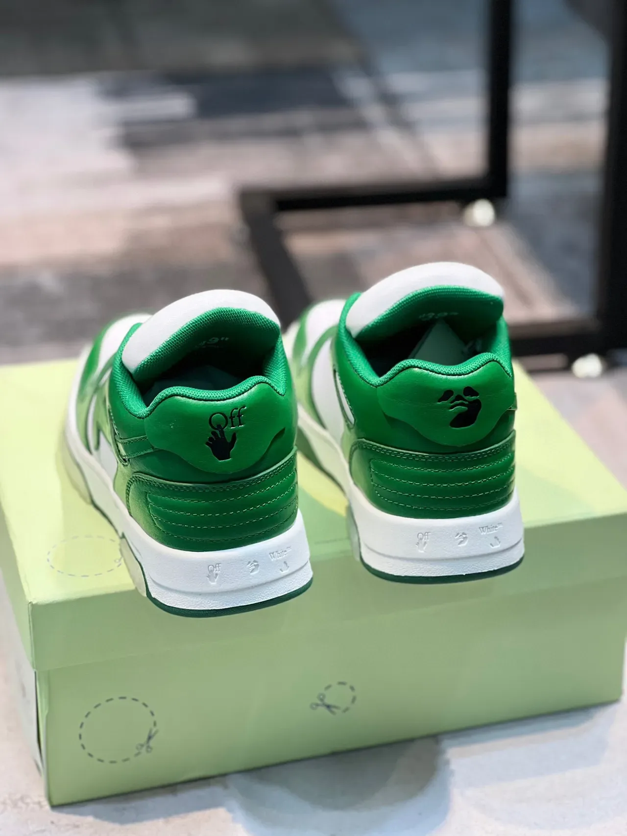 Green and White Two-Tone Low-Top Lifestyle Sneaker 2