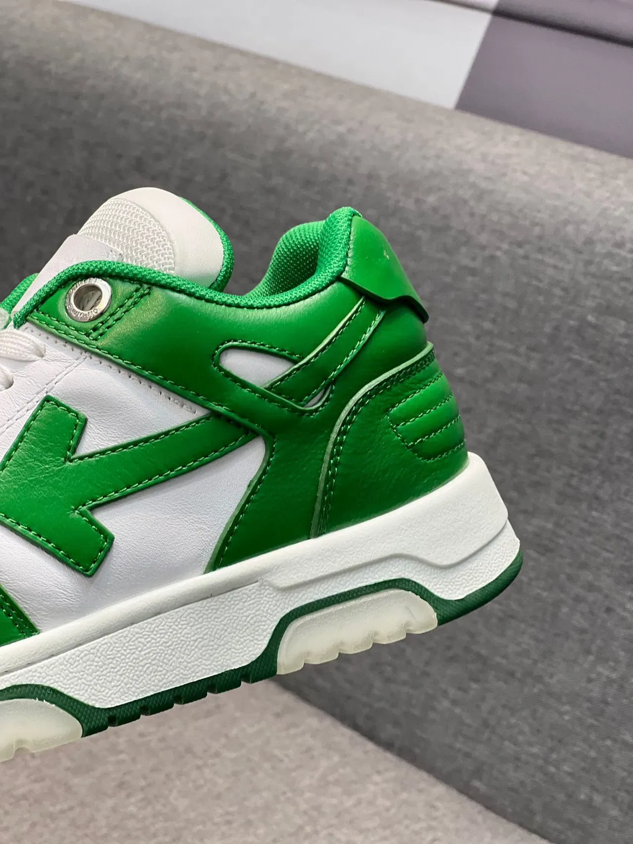 Green and White Two-Tone Low-Top Lifestyle Sneaker 8