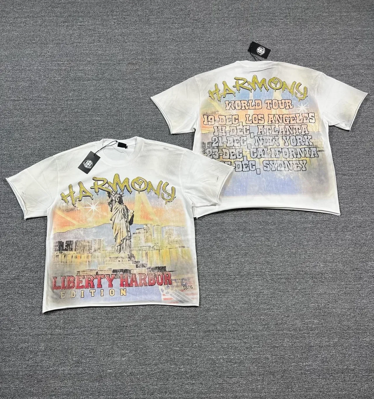 Harmony Liberty Harbor Edition Distressed Graphic T-Shirt 2