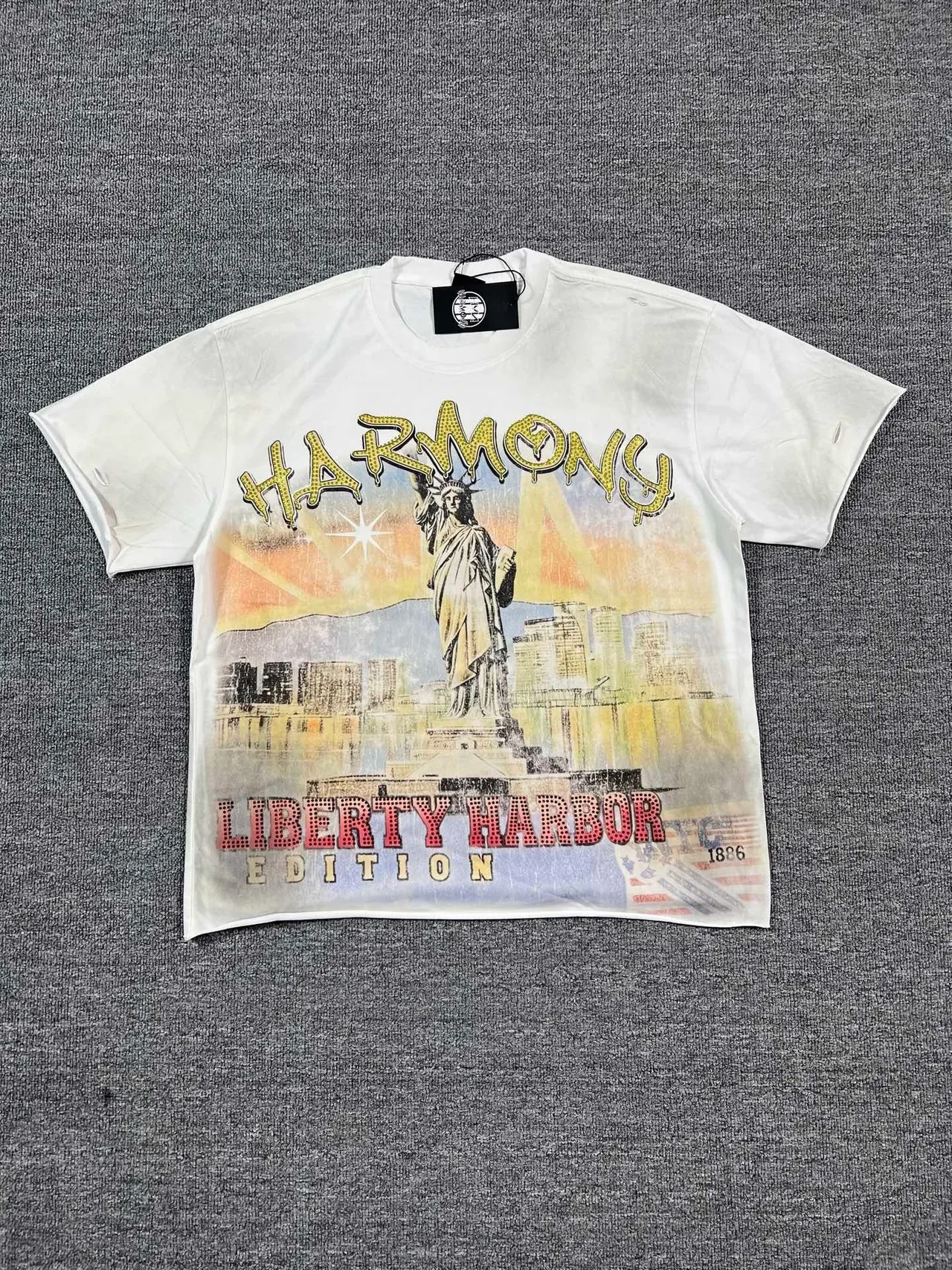 Harmony Liberty Harbor Edition Distressed Graphic T-Shirt 4
