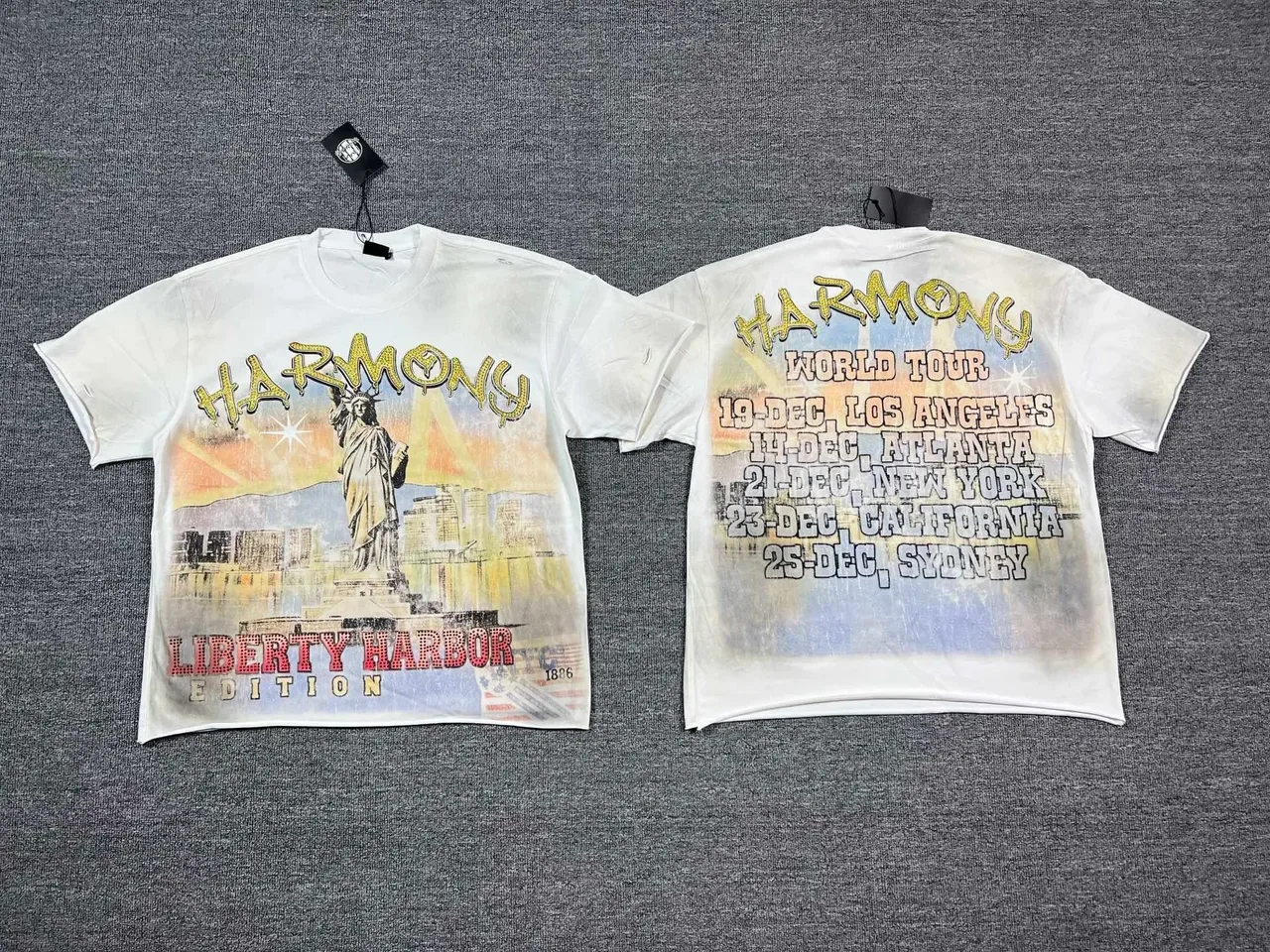 Harmony Liberty Harbor Edition Distressed Graphic T-Shirt 5