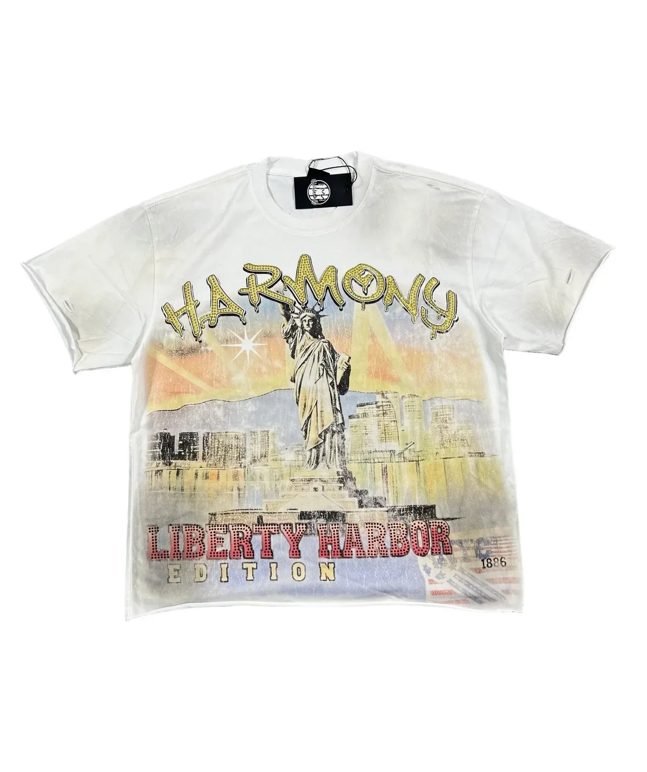 Harmony Liberty Harbor Edition Distressed Graphic T-Shirt 7