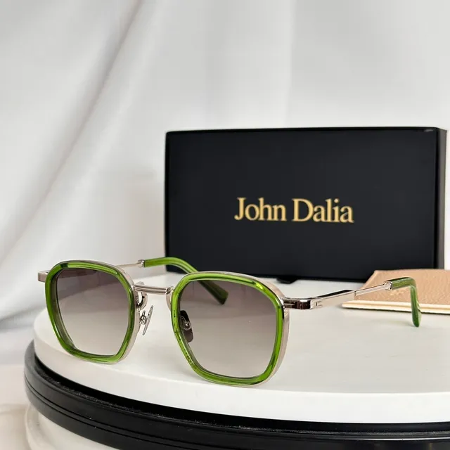 John Dalia Geometric Octagonal Gradient Pink Sunglasses 4