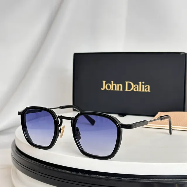 John Dalia Geometric Octagonal Gradient Pink Sunglasses 8