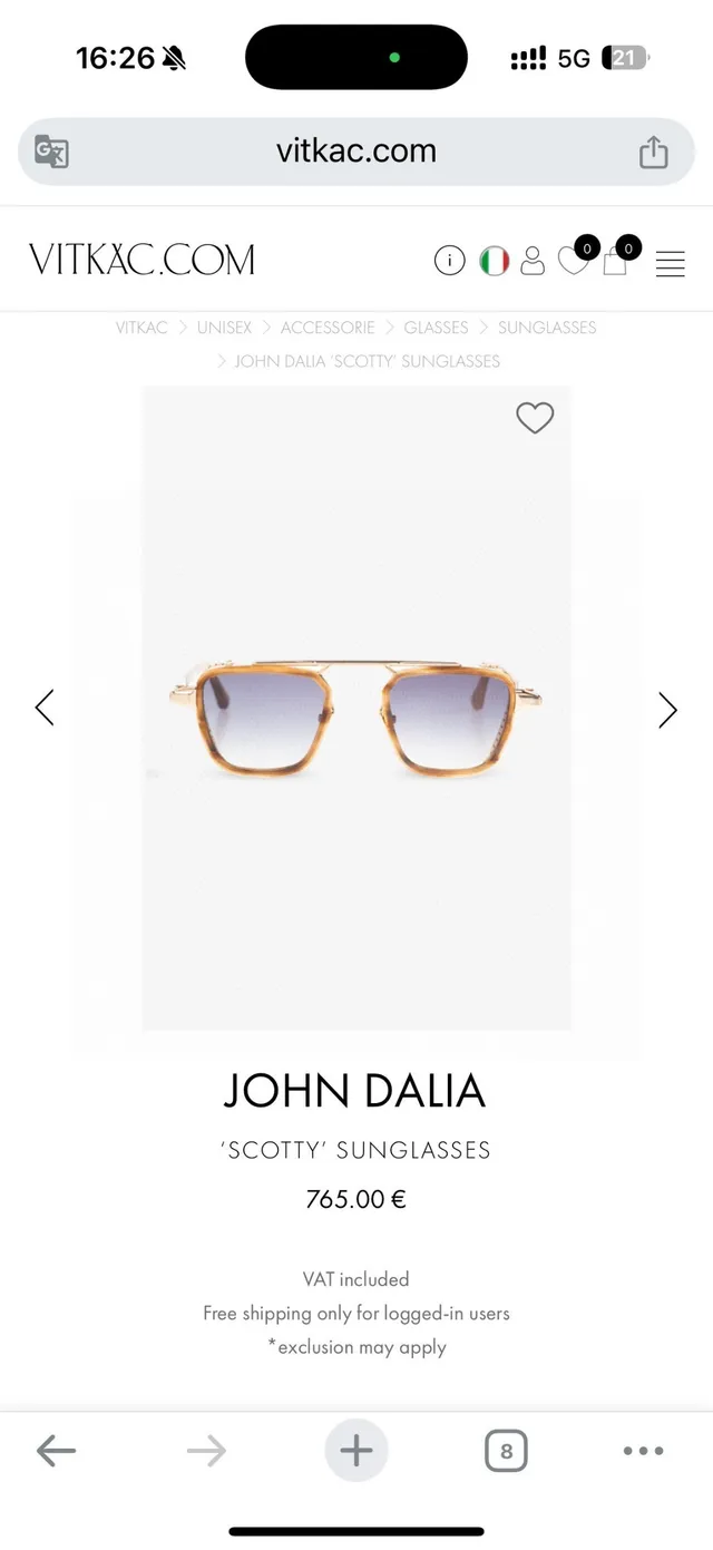 John Dalia 'Scotty' Brown Beige Aviator-Inspired Rectangular Frame Double Bridge Sunglasses 9