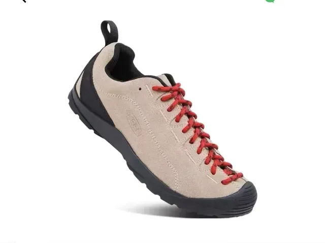 KEEN Beige Black Low-Top Suede Upper Sneakers 3