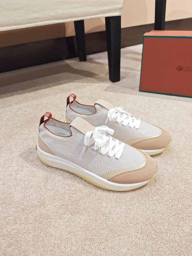 Knit Upper Suede Toe Cap Lifestyle Sneaker 4