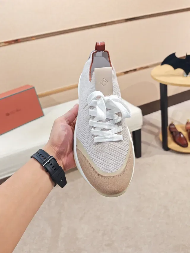 Knit Upper Suede Toe Cap Lifestyle Sneaker 5