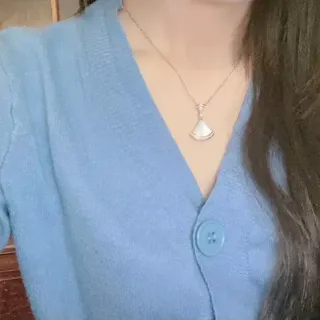 Light Blue V-Neck Button-Front Fine-Knit Cardigan