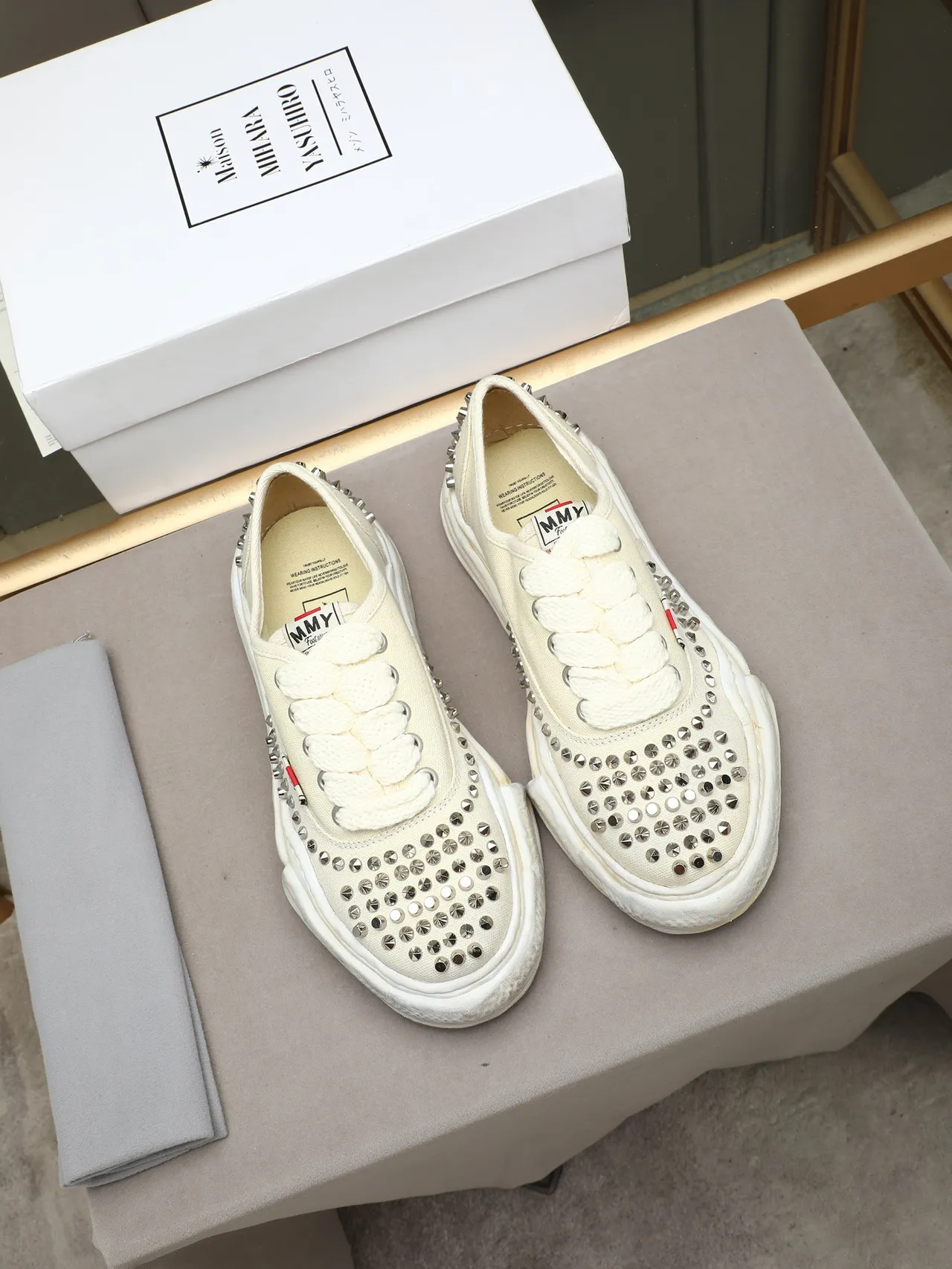 MMY Footwear Studded Canvas Lifestyle Sneaker 3