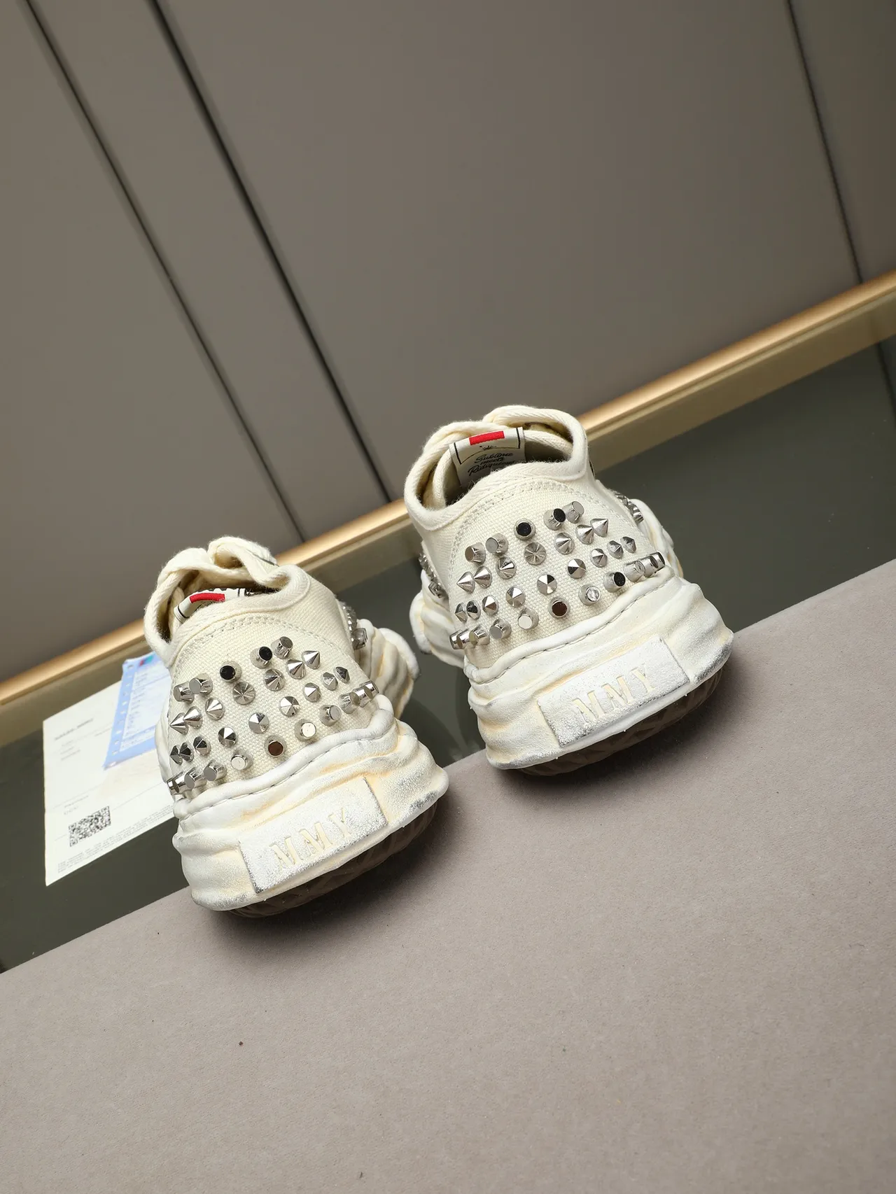 MMY Footwear Studded Canvas Lifestyle Sneaker 4