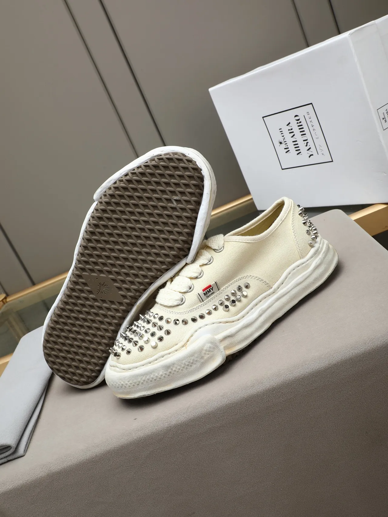 MMY Footwear Studded Canvas Lifestyle Sneaker 5