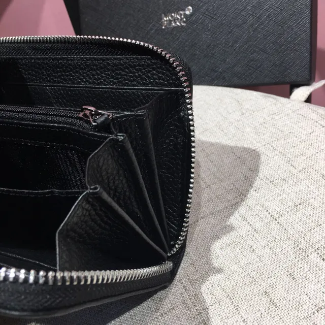 Montblanc Meisterstück Black Pebbled Leather Long Wallet 2