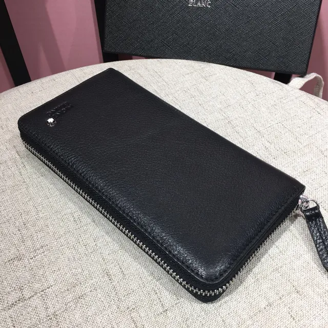 Montblanc Meisterstück Black Pebbled Leather Long Wallet 6