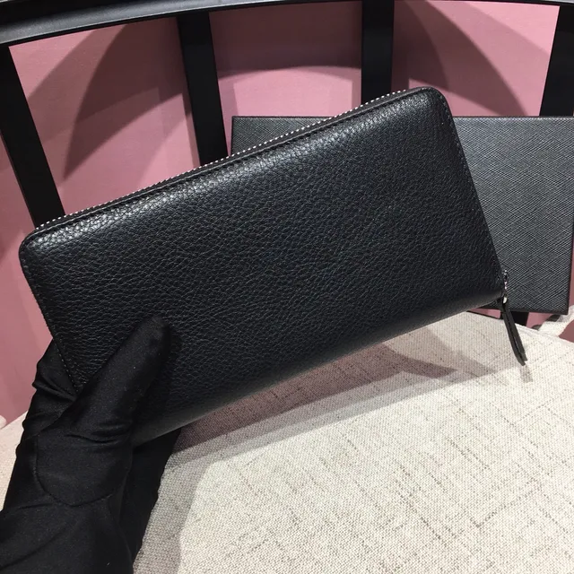 Montblanc Meisterstück Black Pebbled Leather Long Wallet 9
