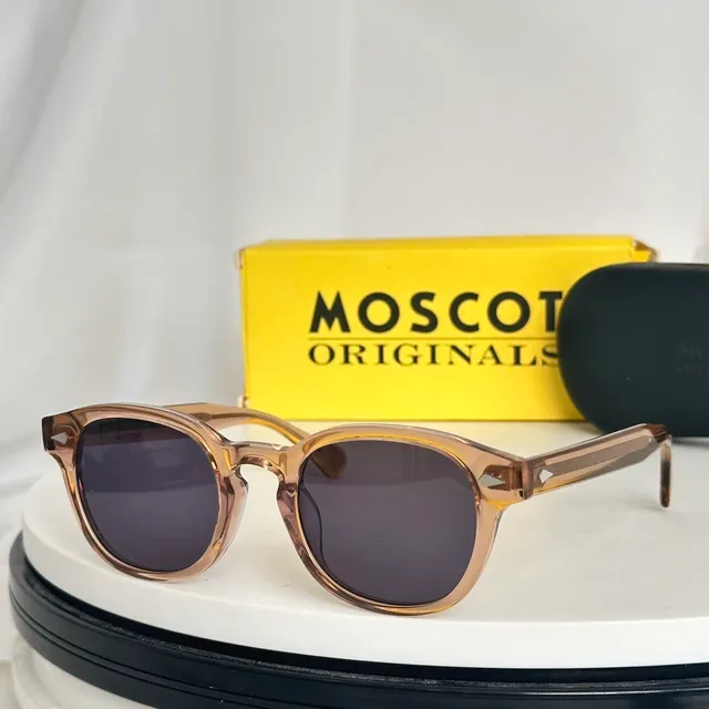 Moscot Black Gray Acetate Frame Round-Oval Lens Shape Sunglasses 5