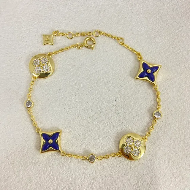 Collares de encanto de estrella y floral de esmalte de múltiples tonos 4