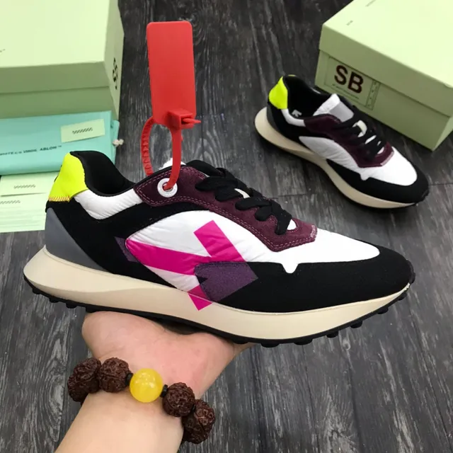 Multicolor Layered Synthetic and Suede Lifestyle Sneaker 1