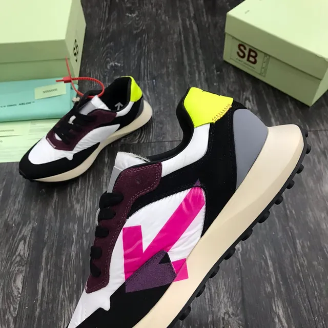 Multicolor Layered Synthetic and Suede Lifestyle Sneaker 5