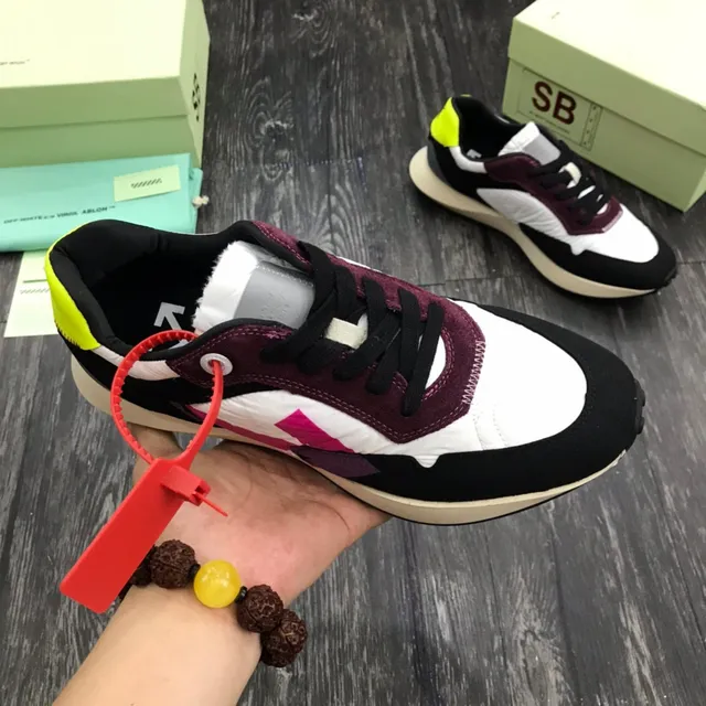 Multicolor Layered Synthetic and Suede Lifestyle Sneaker 7