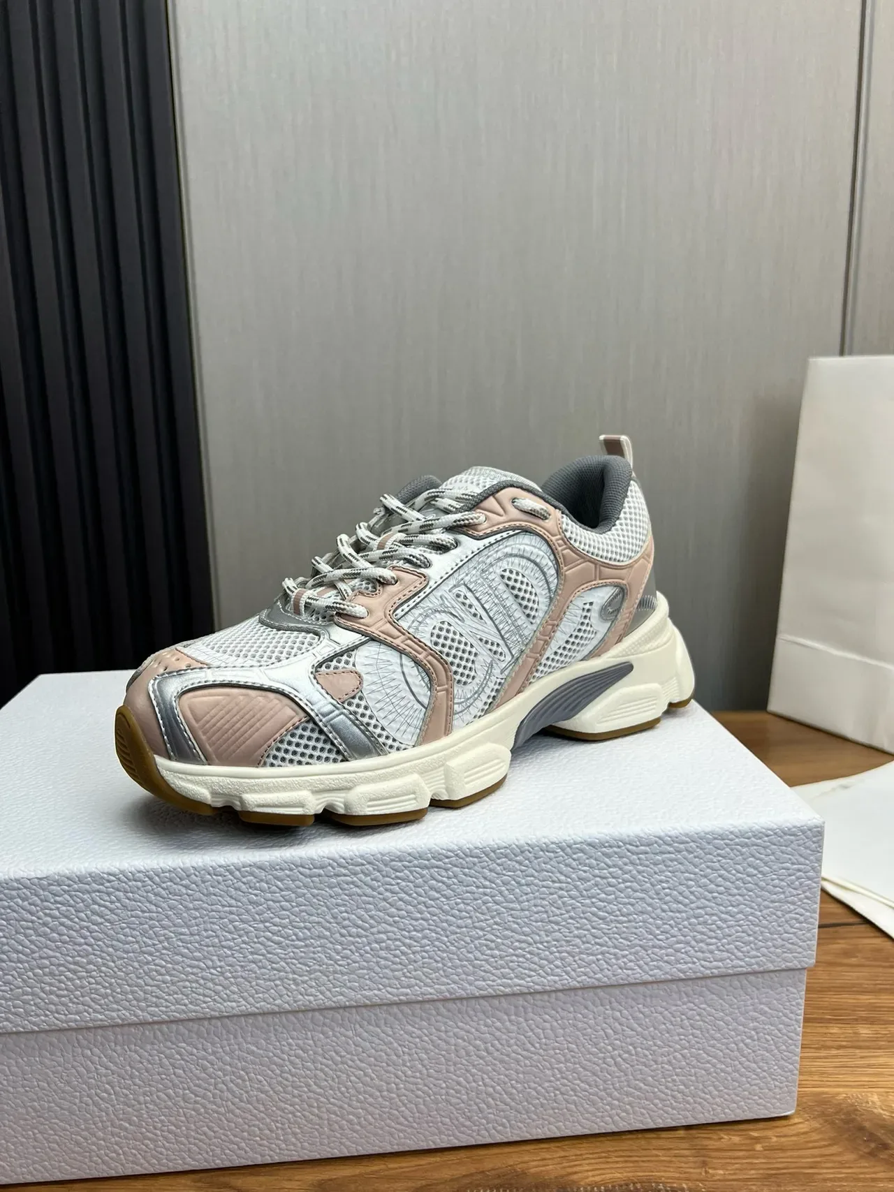 Multicolor Mesh and Synthetic Chunky Platform Sneakers 2
