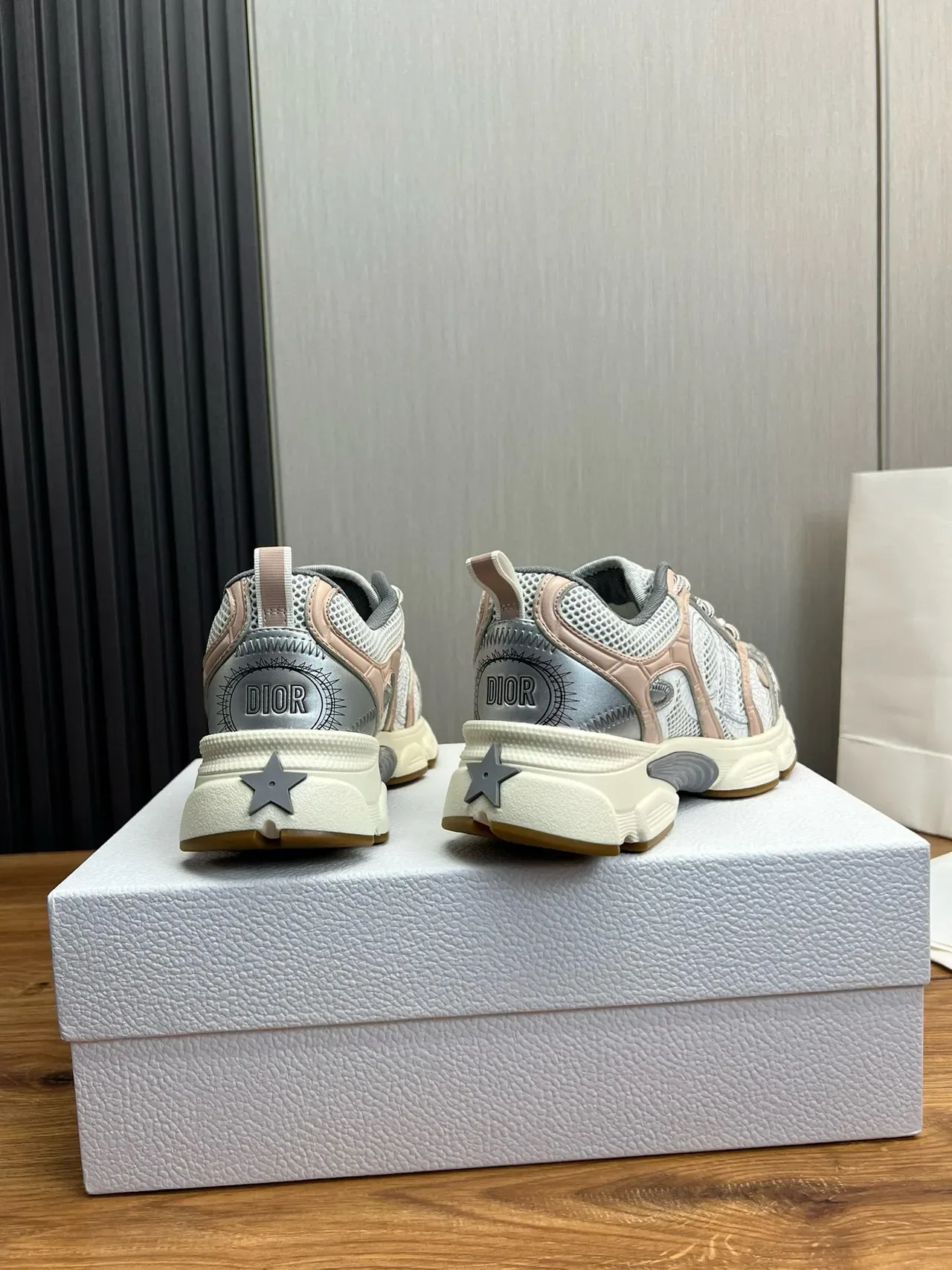 Multicolor Mesh and Synthetic Chunky Platform Sneakers 5