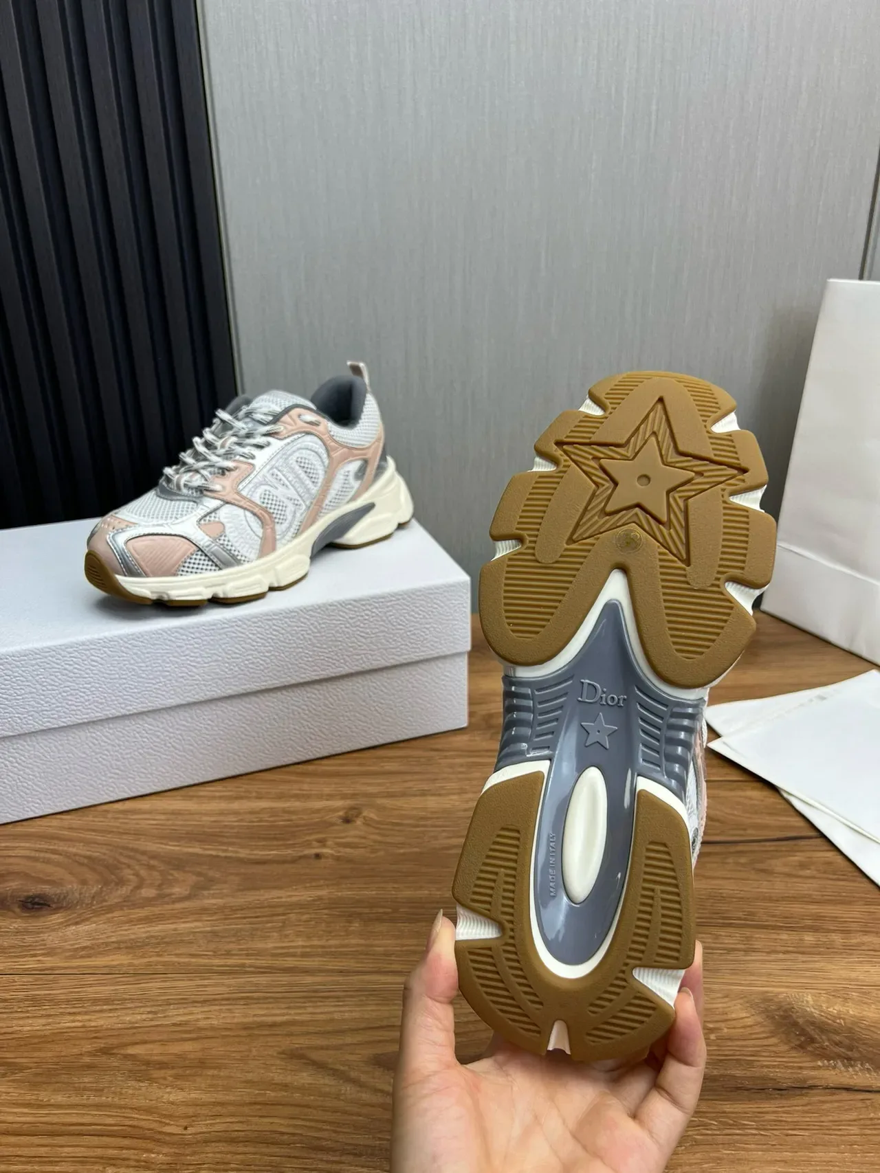 Multicolor Mesh and Synthetic Chunky Platform Sneakers 9