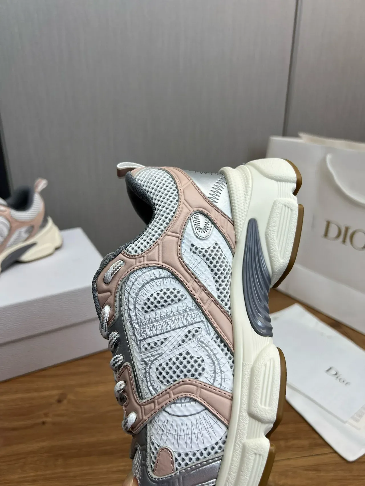 Multicolor Mesh and Synthetic Chunky Platform Sneakers 11