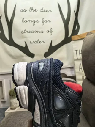 Navy Blue and Red Chunky Lifestyle Sneakers 4