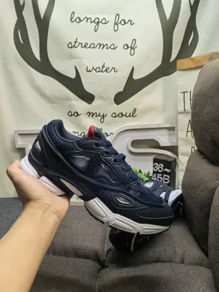 Navy Blue and Red Chunky Lifestyle Sneakers 6
