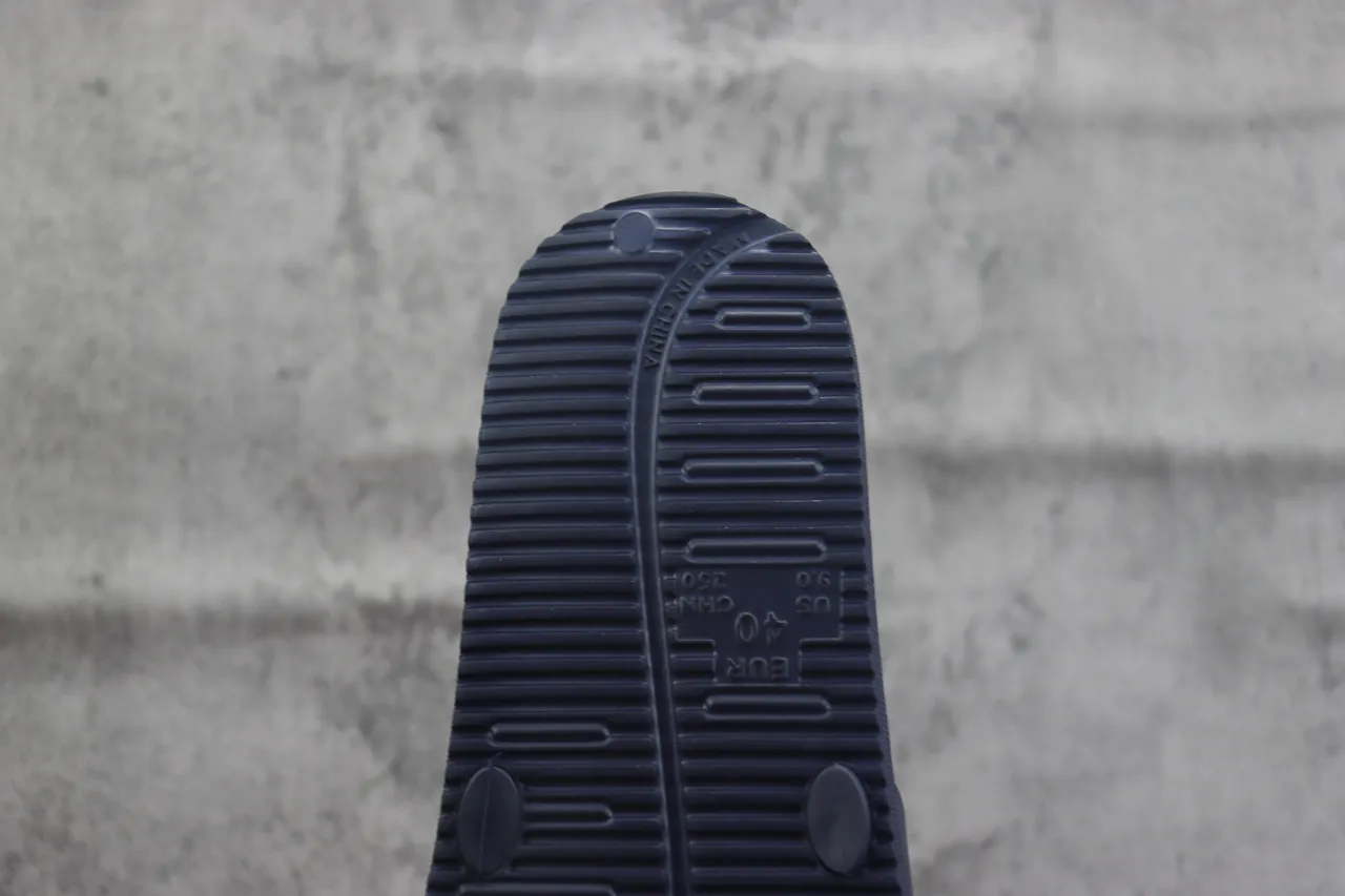 Navy Molded Rubber Slide Slipper 3