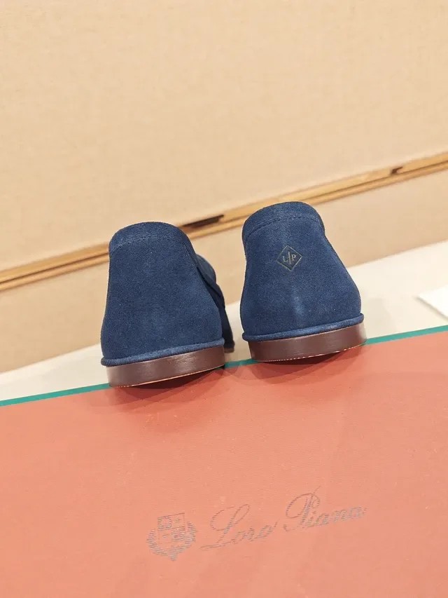 Navy Suede Slip-On Moccasin Loafer 3
