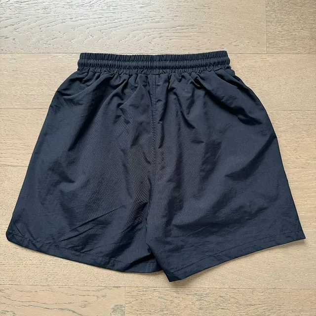 Navy White Elastic-Waist Drawstring Shorts 10
