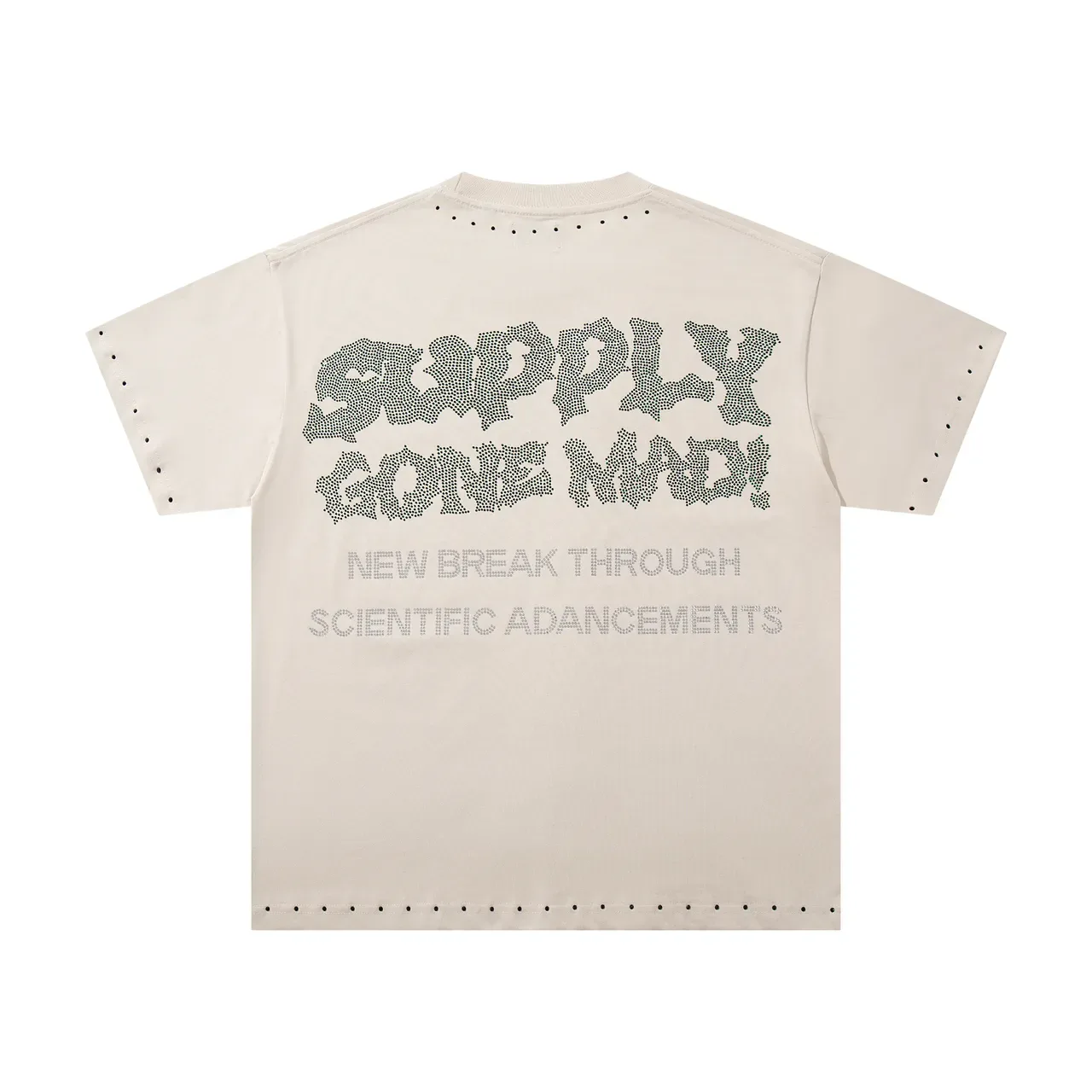 Off-White Graphic-Print Studded Trim Oversized T-Shirt 4