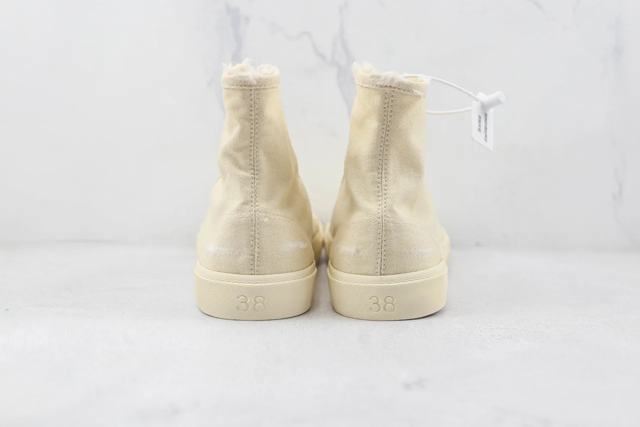 Off-White High-Top Canvas Shoe 9