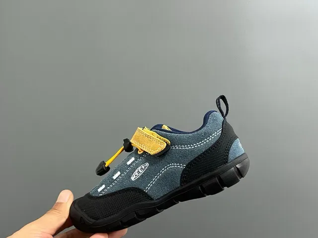 Orange and Black Laceless Hook-and-Loop Strap Lifestyle Sneakers 4