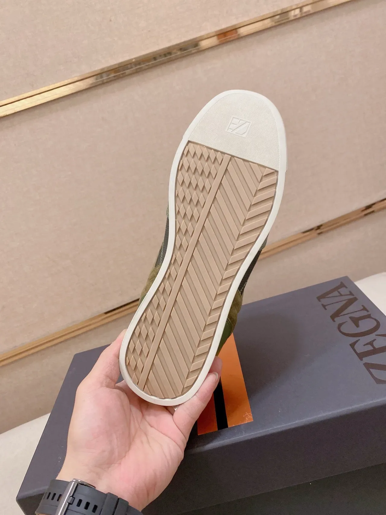 Orange and Brown Two-Tone Lifestyle Sneaker 9