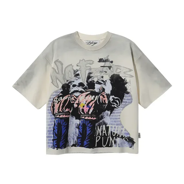 Oversized Double-Sided Graphic Print T-Shirt 3