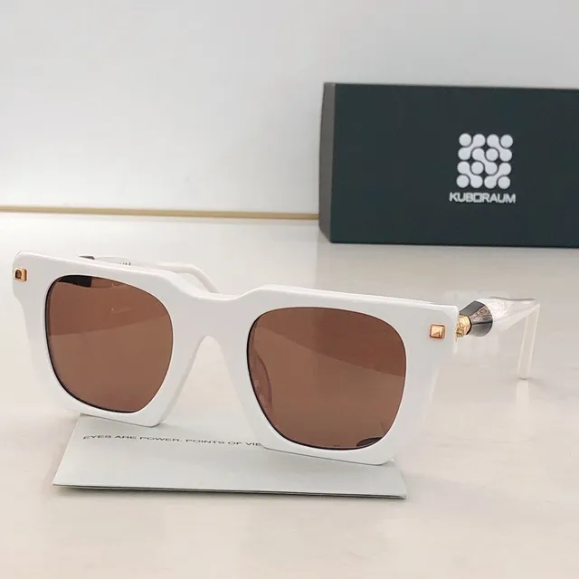 Oversized Square Two-Tone Acetate Gradient Mirrored Sunglasses 8
