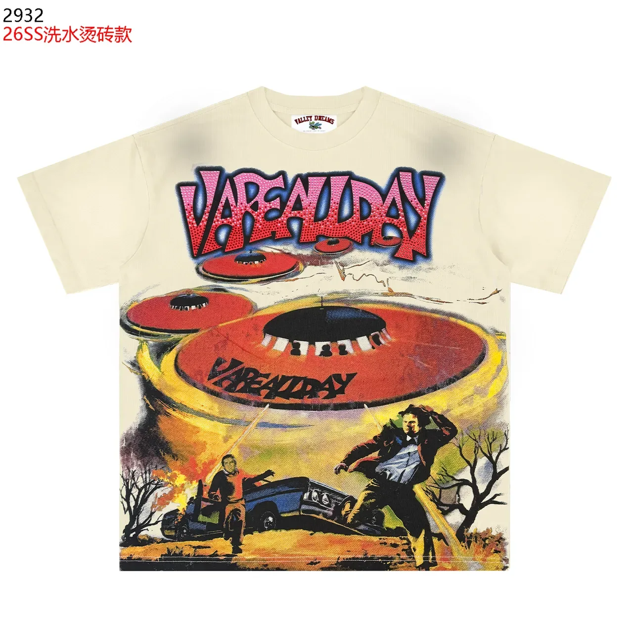 Pink Graphic Print Oversized T-Shirt 3