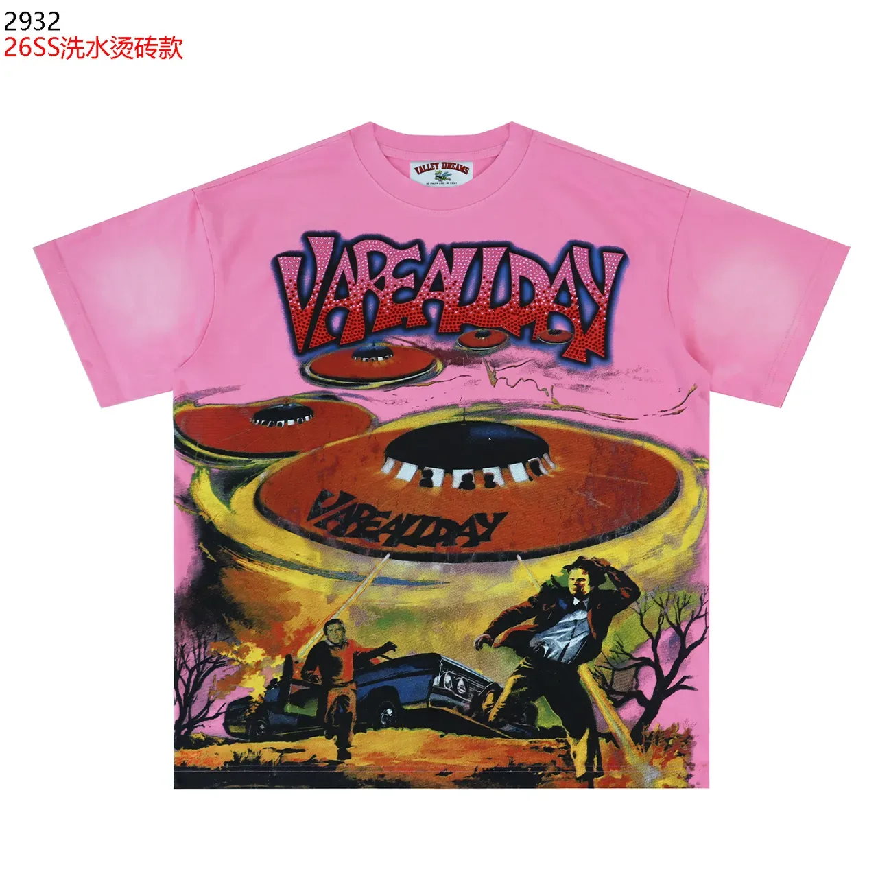 Pink Graphic Print Oversized T-Shirt 6