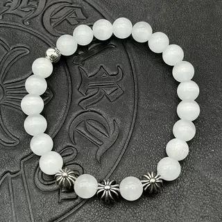 Pink Silver Beaded Spherical Bracelet 3