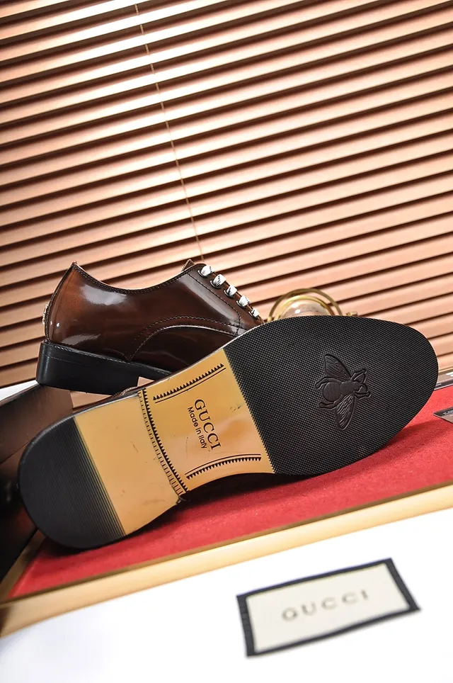 Polished Brown Cap Toe Oxford Shoe 3
