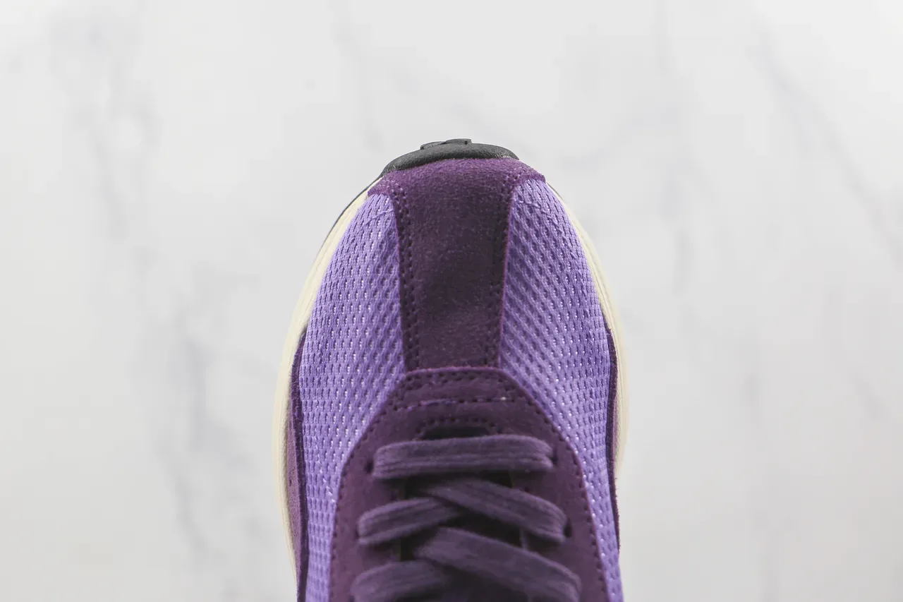 Purple Mesh and Suede LA Logo Chunky Platform Sneaker 6