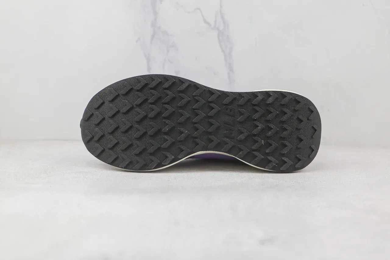 Purple Mesh and Suede LA Logo Chunky Platform Sneaker 8