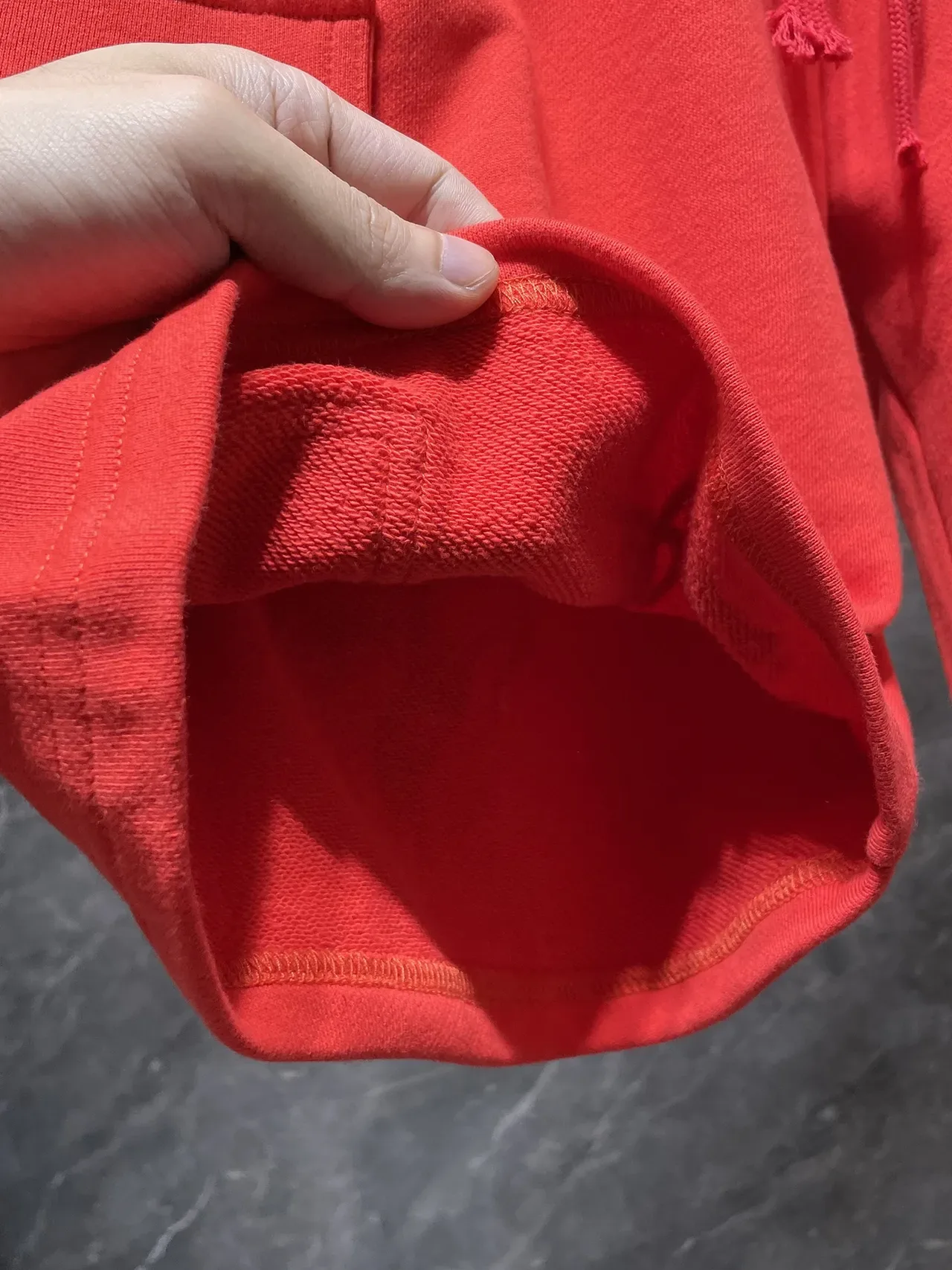 Red Cargo-Style Drawstring Waist Shorts 6