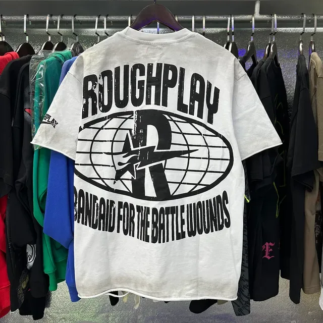 ROUGH I Love Rough Play Graphic Oversized T-Shirt 5